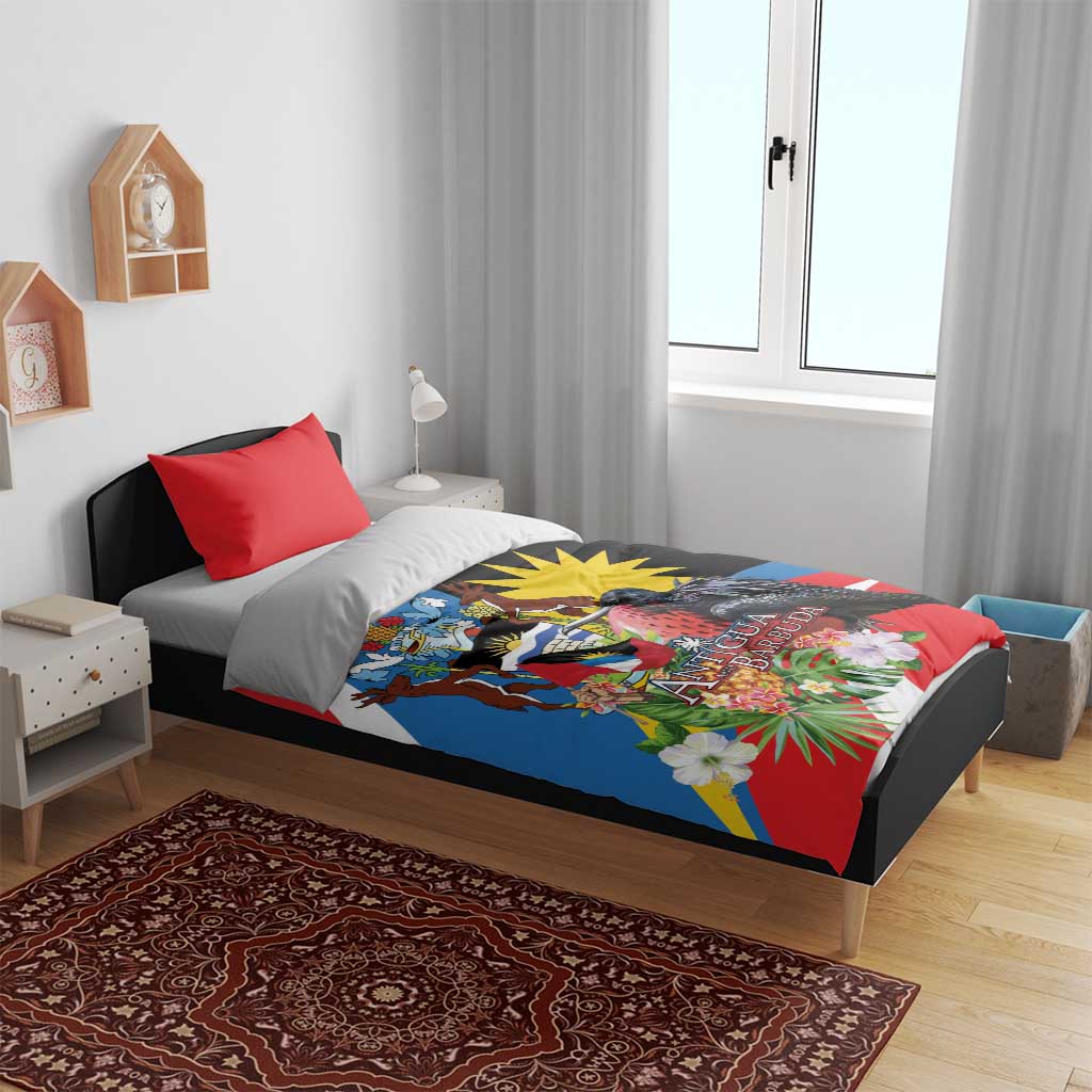 Antigua and Barbuda Magnificent Frigatebird Bedding Set Tropical Vibe - Wonder Print Shop