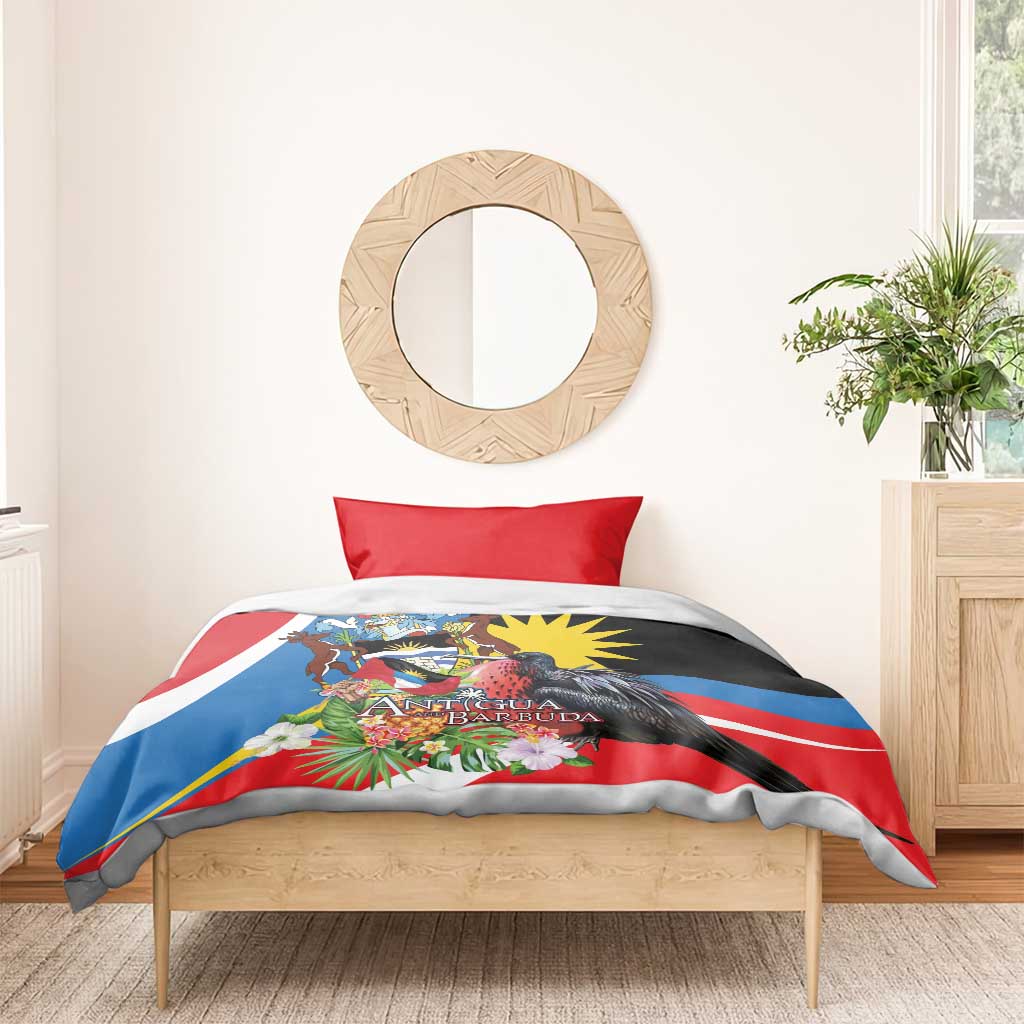 Antigua and Barbuda Magnificent Frigatebird Bedding Set Tropical Vibe - Wonder Print Shop