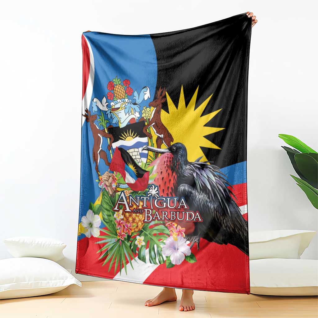 Antigua and Barbuda Magnificent Frigatebird Blanket Tropical Vibe - Wonder Print Shop