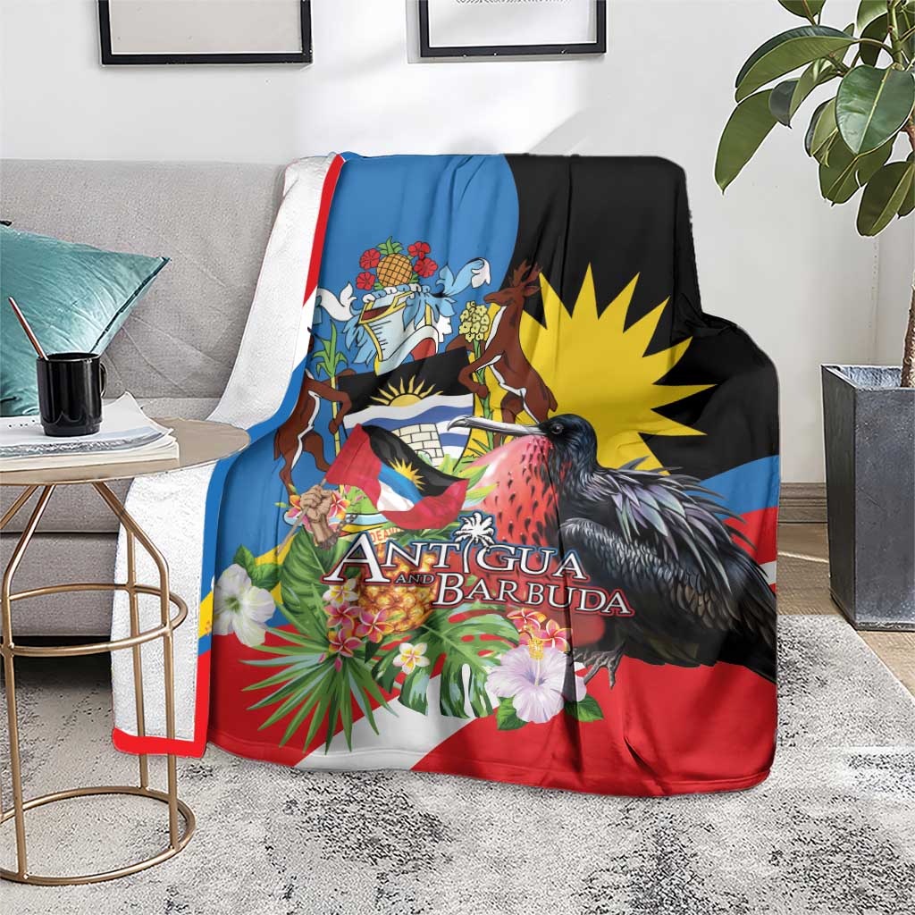Antigua and Barbuda Magnificent Frigatebird Blanket Tropical Vibe - Wonder Print Shop