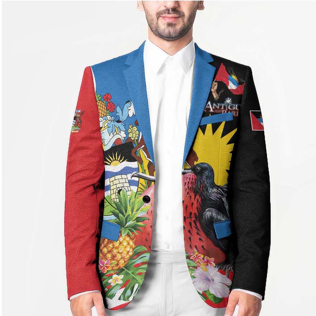 Antigua and Barbuda Magnificent Frigatebird Blazer Tropical Vibe - Wonder Print Shop