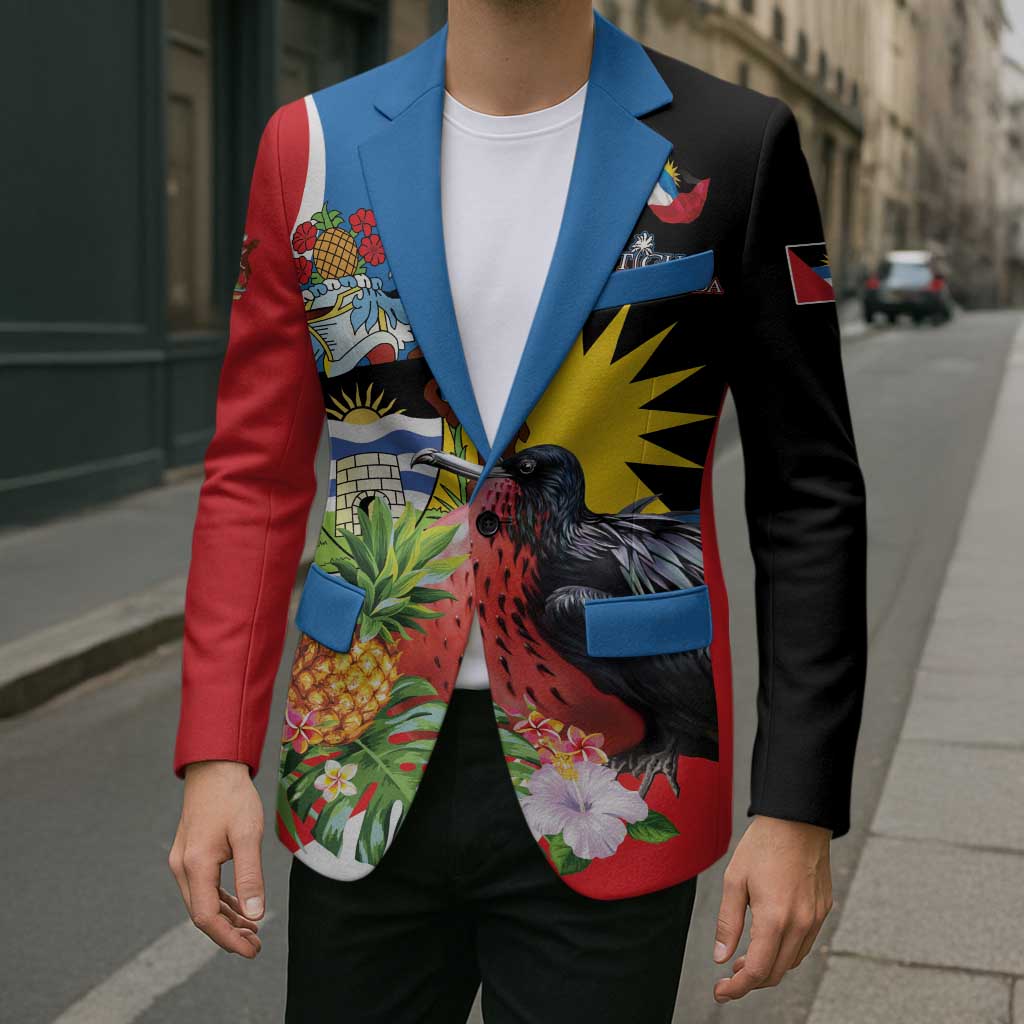 Antigua and Barbuda Magnificent Frigatebird Blazer Tropical Vibe - Wonder Print Shop