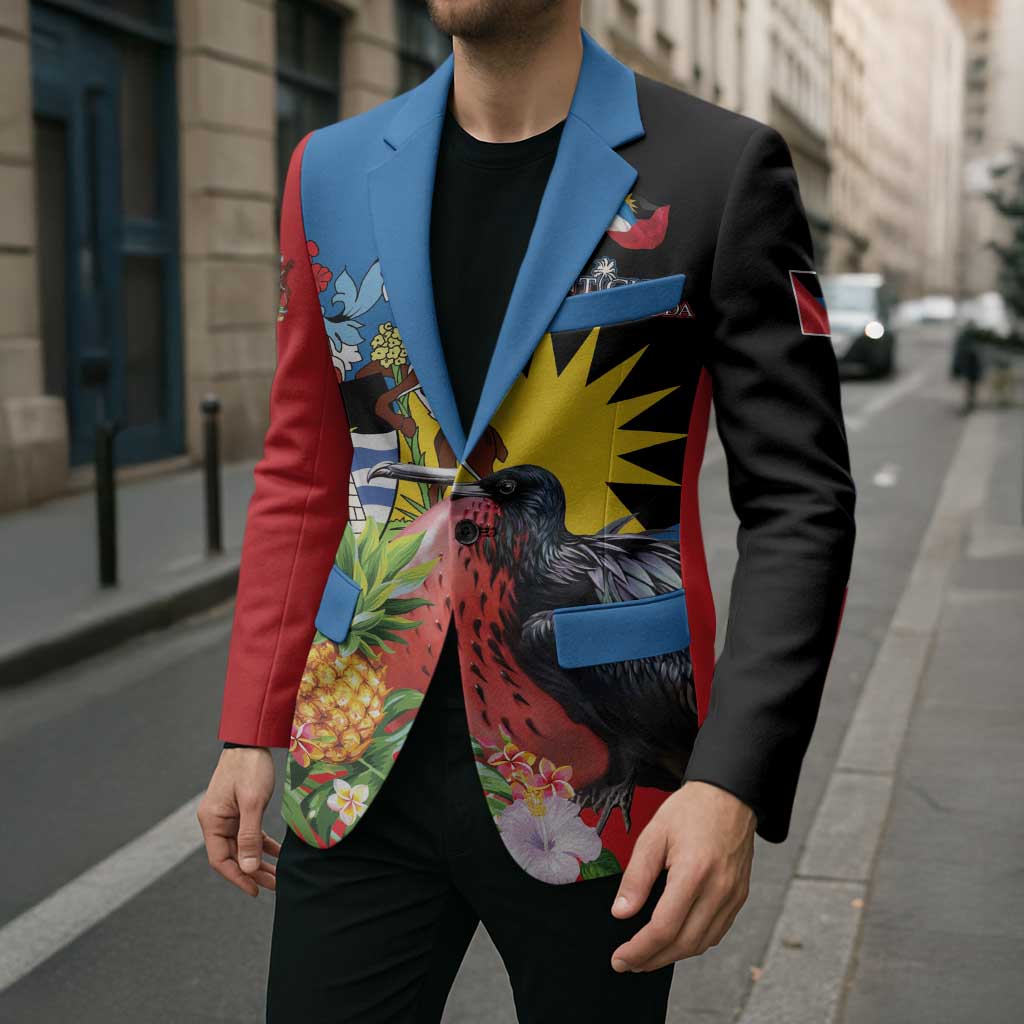 Antigua and Barbuda Magnificent Frigatebird Blazer Tropical Vibe - Wonder Print Shop