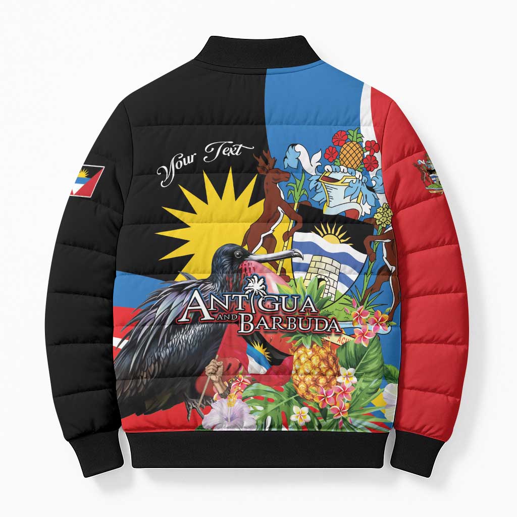 Antigua and Barbuda Magnificent Frigatebird Bomber Puffer Jacket Tropical Vibe - Wonder Print Shop