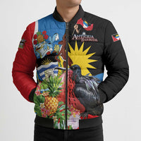 Antigua and Barbuda Magnificent Frigatebird Bomber Puffer Jacket Tropical Vibe - Wonder Print Shop