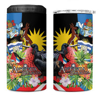 Antigua and Barbuda Magnificent Frigatebird 4 in 1 Can Cooler Tumbler Tropical Vibe - Wonder Print Shop