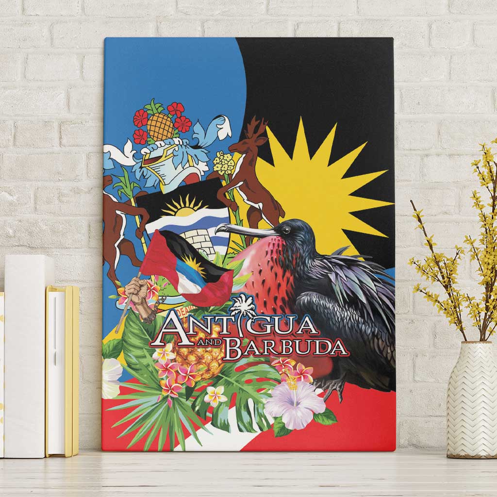 Antigua and Barbuda Magnificent Frigatebird Canvas Wall Art Tropical Vibe - Wonder Print Shop
