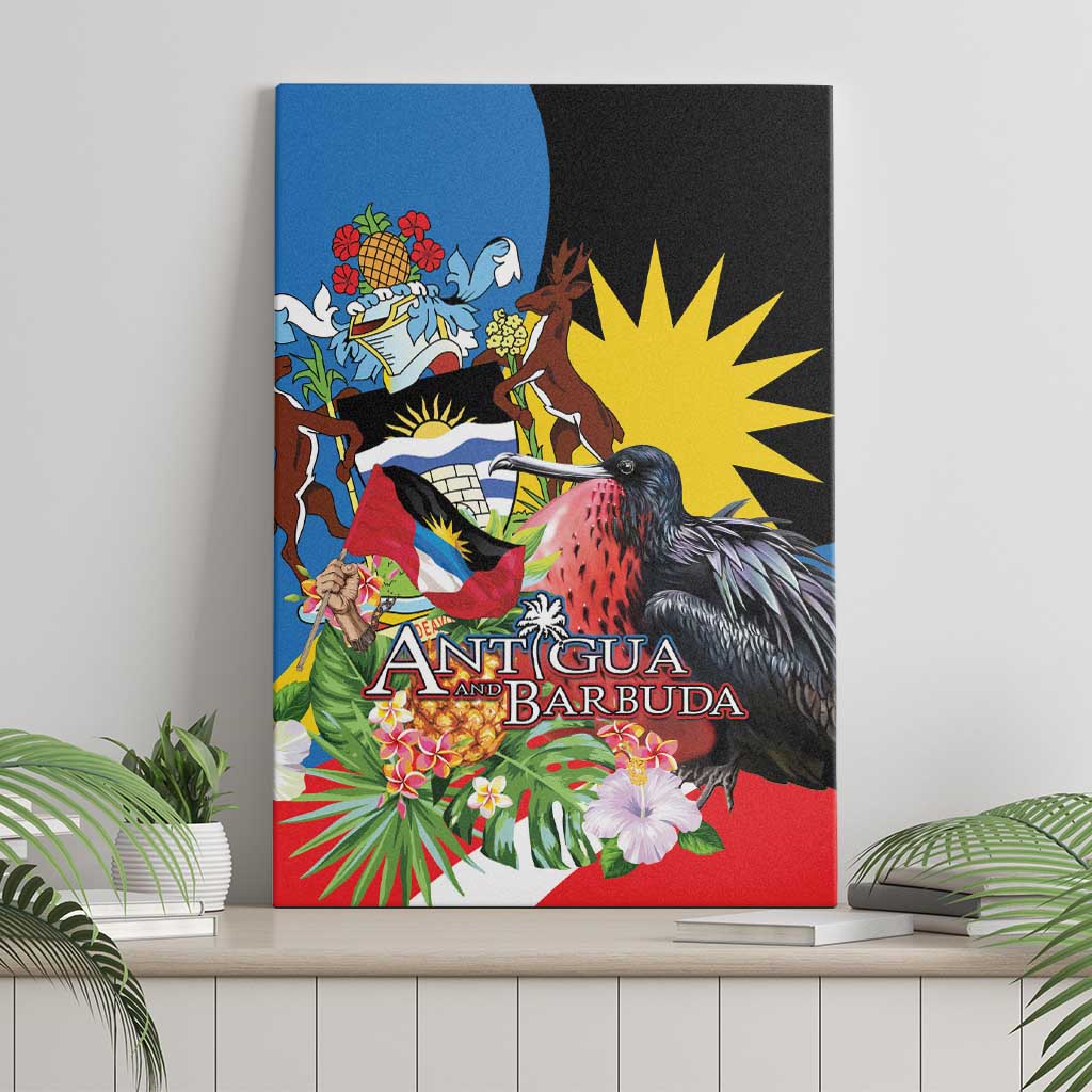 Antigua and Barbuda Magnificent Frigatebird Canvas Wall Art Tropical Vibe - Wonder Print Shop