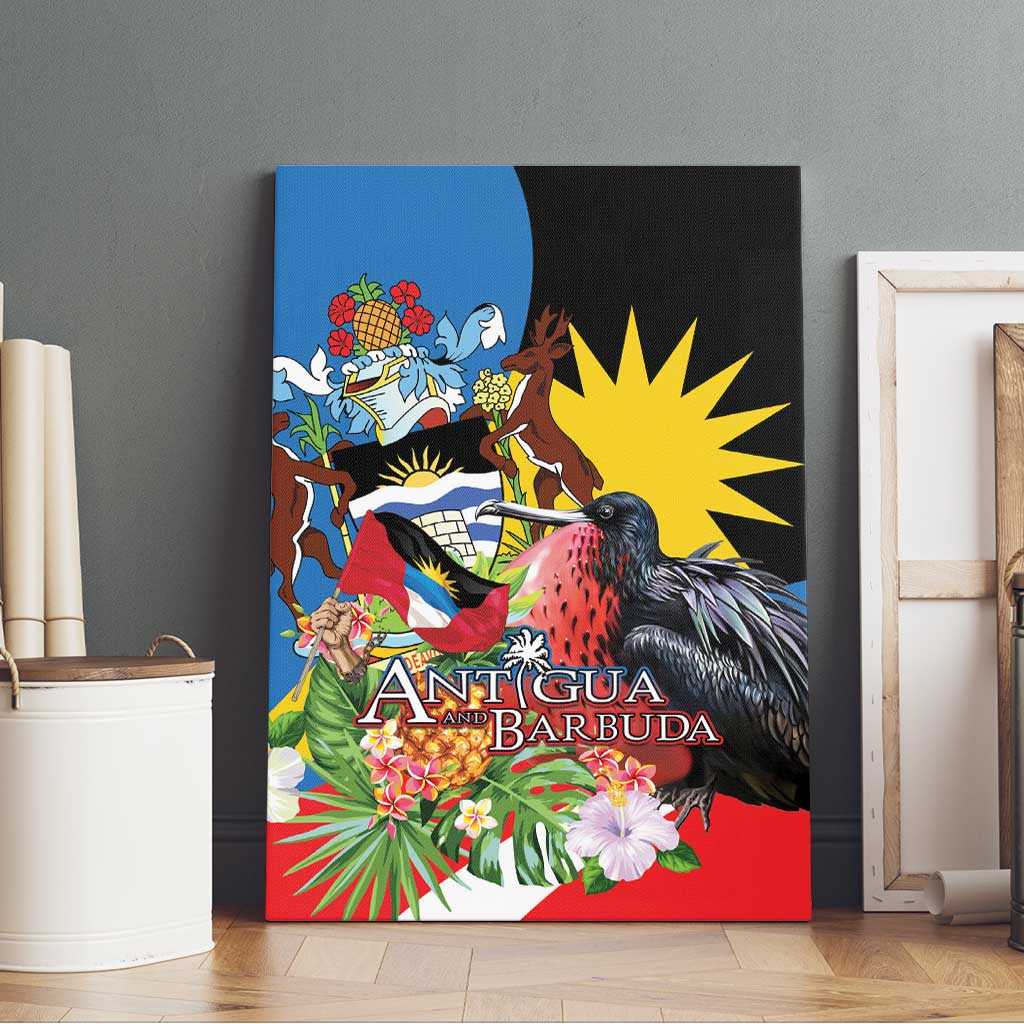 Antigua and Barbuda Magnificent Frigatebird Canvas Wall Art Tropical Vibe - Wonder Print Shop