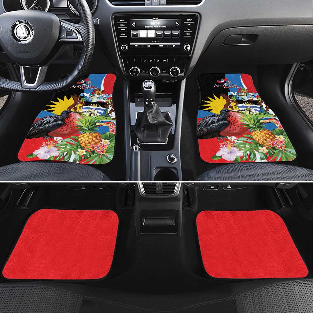 Antigua and Barbuda Magnificent Frigatebird Car Mats Tropical Vibe - Wonder Print Shop