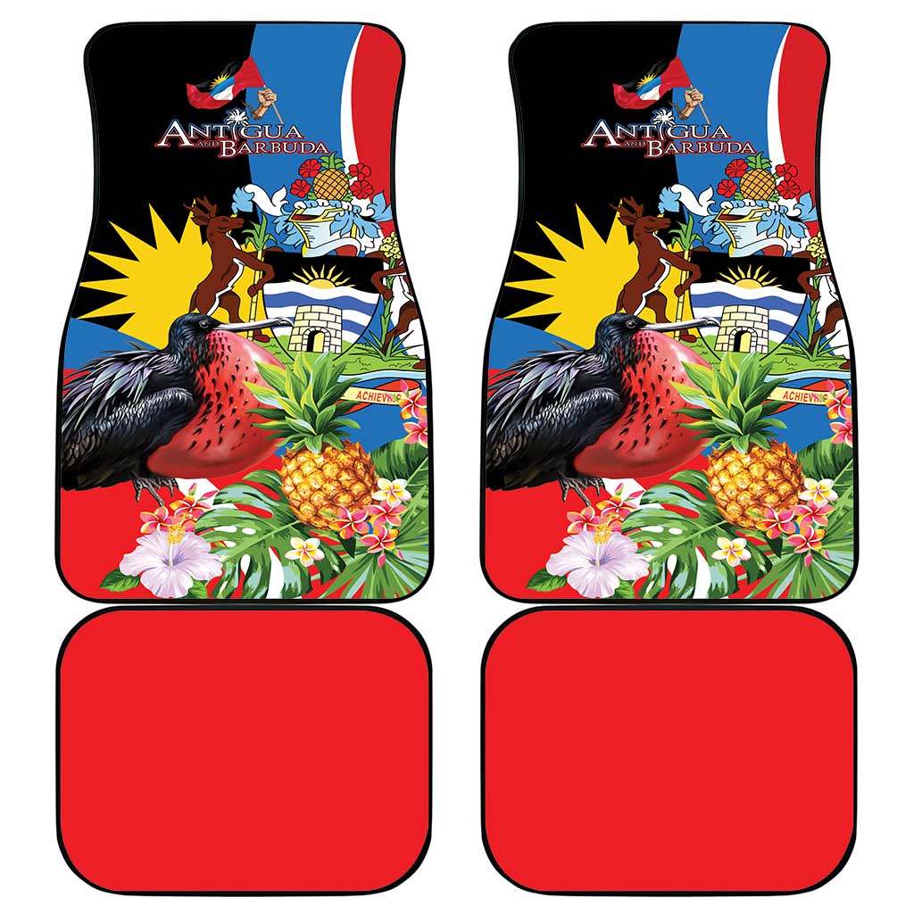 Antigua and Barbuda Magnificent Frigatebird Car Mats Tropical Vibe - Wonder Print Shop