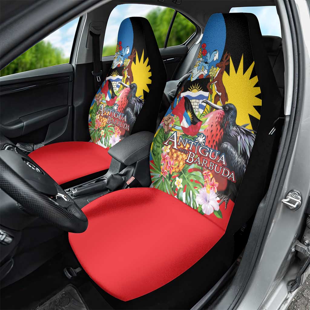 Antigua and Barbuda Magnificent Frigatebird Car Seat Cover Tropical Vibe - Wonder Print Shop