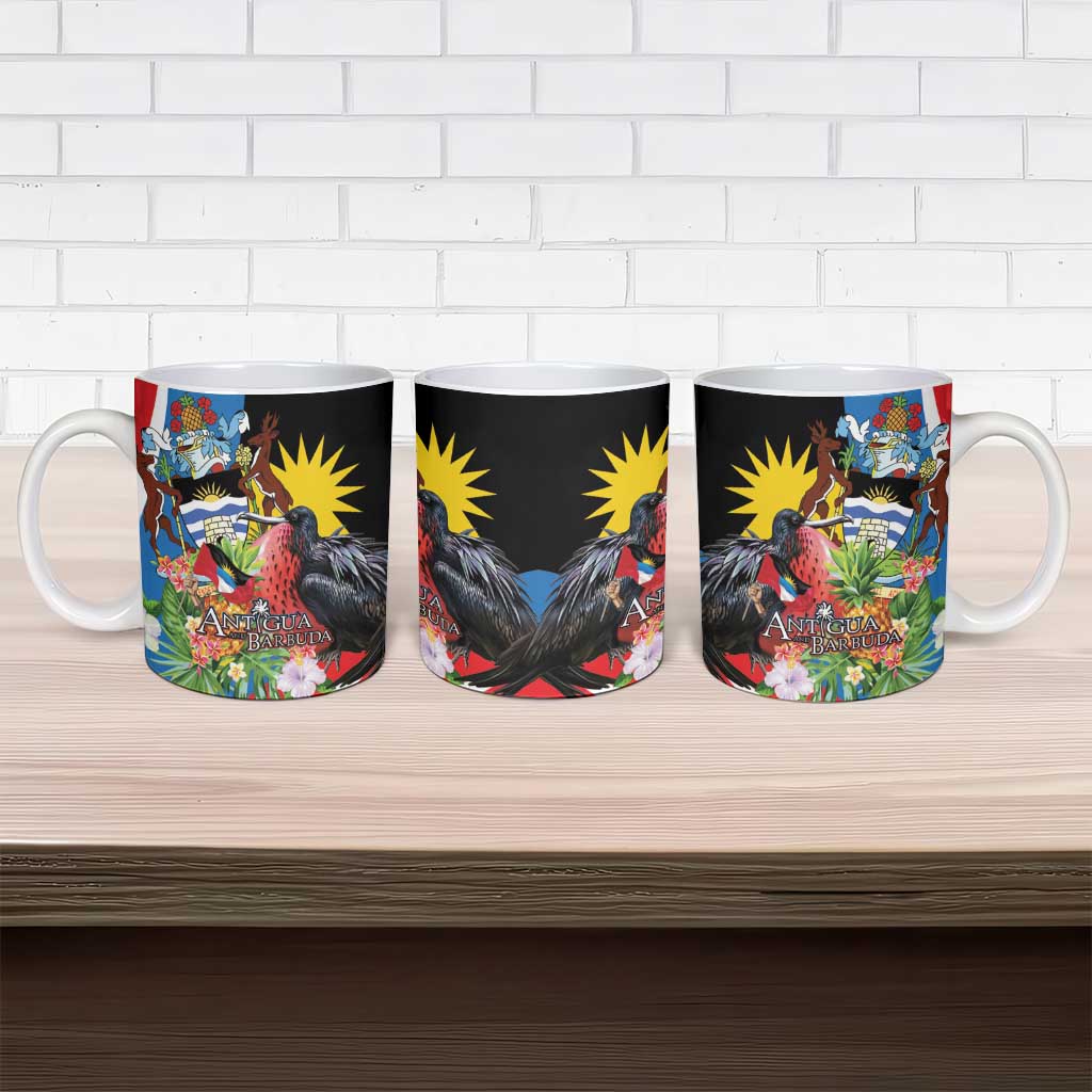 Antigua and Barbuda Magnificent Frigatebird Ceramic Mug Tropical Vibe - Wonder Print Shop