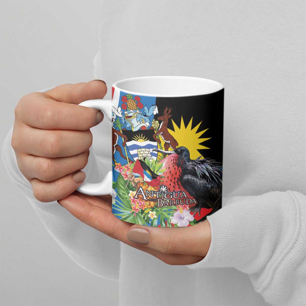 Antigua and Barbuda Magnificent Frigatebird Ceramic Mug Tropical Vibe - Wonder Print Shop