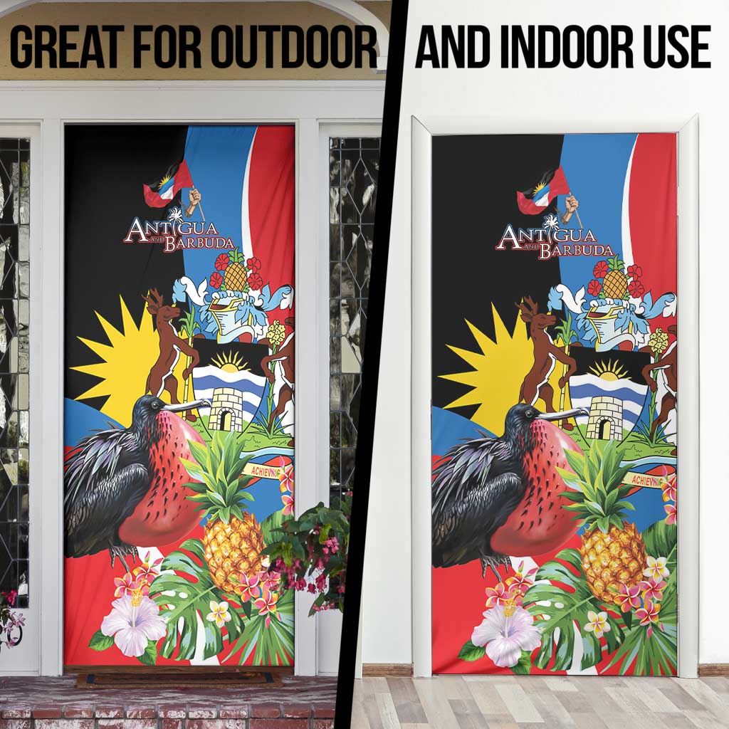 Antigua and Barbuda Magnificent Frigatebird Door Cover Tropical Vibe - Wonder Print Shop
