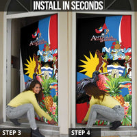 Antigua and Barbuda Magnificent Frigatebird Door Cover Tropical Vibe - Wonder Print Shop
