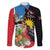 Antigua and Barbuda Magnificent Frigatebird Family Matching Long Sleeve Bodycon Dress and Hawaiian Shirt Tropical Vibe - Wonder Print Shop
