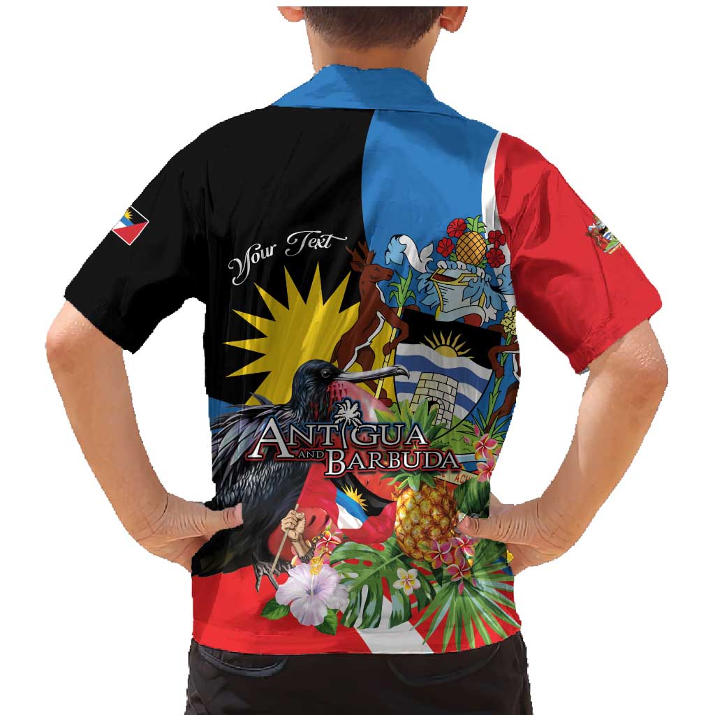 Antigua and Barbuda Magnificent Frigatebird Family Matching Mermaid Dress and Hawaiian Shirt Tropical Vibe - Wonder Print Shop