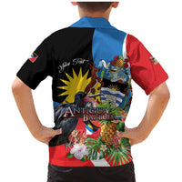 Antigua and Barbuda Magnificent Frigatebird Family Matching Mermaid Dress and Hawaiian Shirt Tropical Vibe - Wonder Print Shop