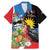 Antigua and Barbuda Magnificent Frigatebird Family Matching Mermaid Dress and Hawaiian Shirt Tropical Vibe - Wonder Print Shop