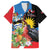 Antigua and Barbuda Magnificent Frigatebird Family Matching Off The Shoulder Long Sleeve Dress and Hawaiian Shirt Tropical Vibe - Wonder Print Shop