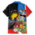 Antigua and Barbuda Magnificent Frigatebird Family Matching Off The Shoulder Long Sleeve Dress and Hawaiian Shirt Tropical Vibe - Wonder Print Shop