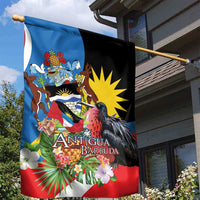 Antigua and Barbuda Magnificent Frigatebird Garden Flag Tropical Vibe - Wonder Print Shop