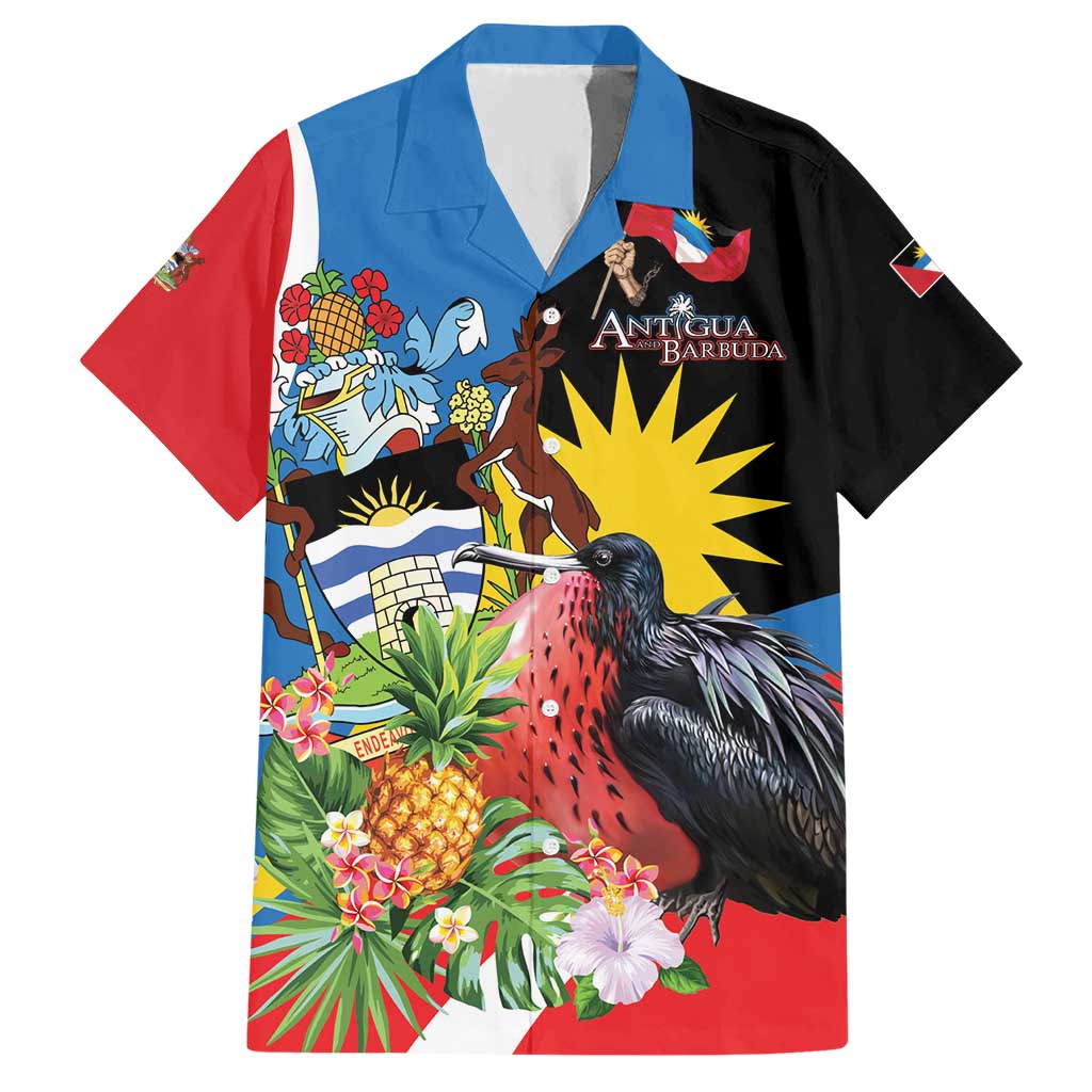 Antigua and Barbuda Magnificent Frigatebird Hawaiian Shirt Tropical Vibe - Wonder Print Shop