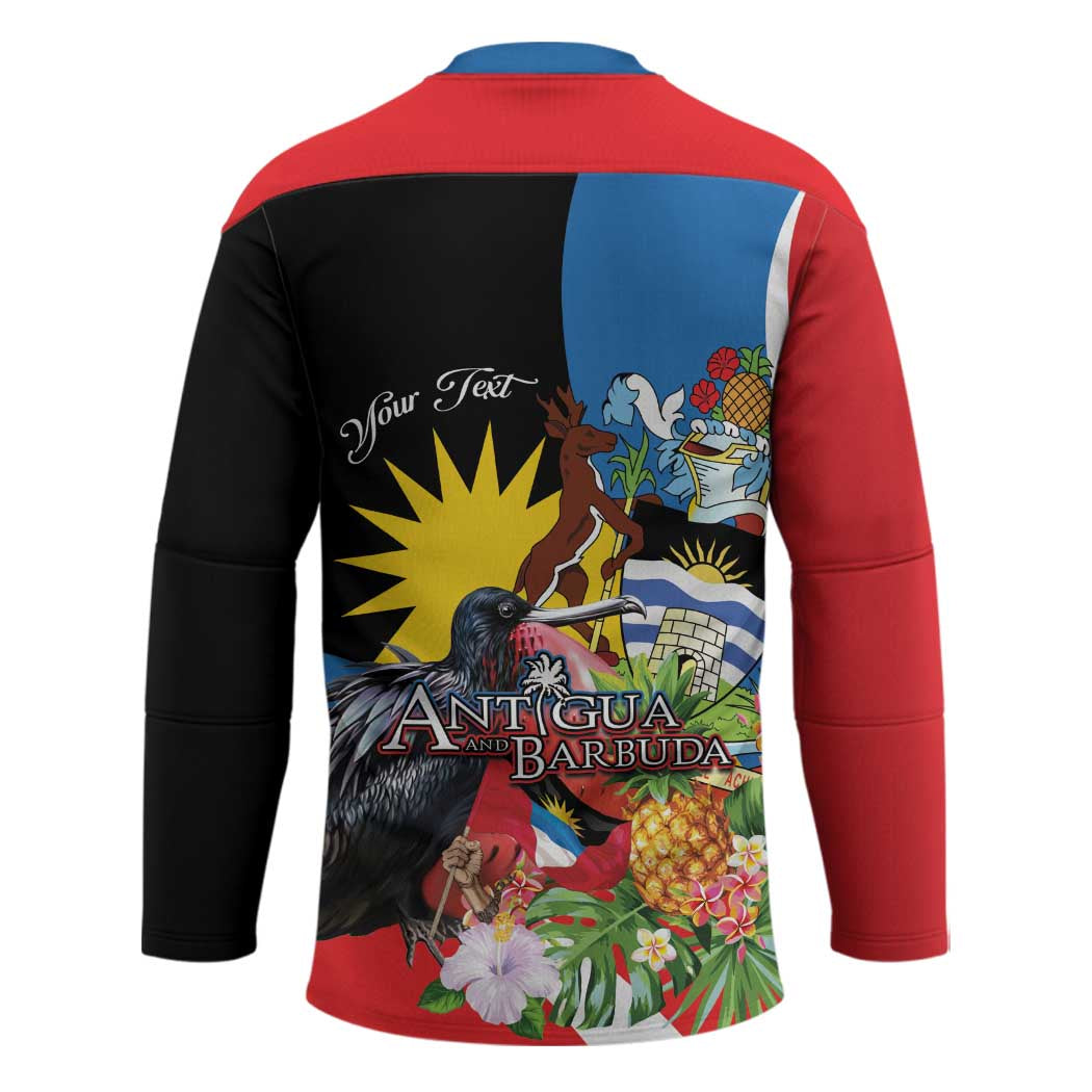 Antigua and Barbuda Magnificent Frigatebird Hockey Jersey Tropical Vibe - Wonder Print Shop