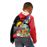 Antigua and Barbuda Magnificent Frigatebird Kid Hoodie Tropical Vibe - Wonder Print Shop