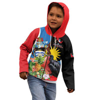 Antigua and Barbuda Magnificent Frigatebird Kid Hoodie Tropical Vibe - Wonder Print Shop