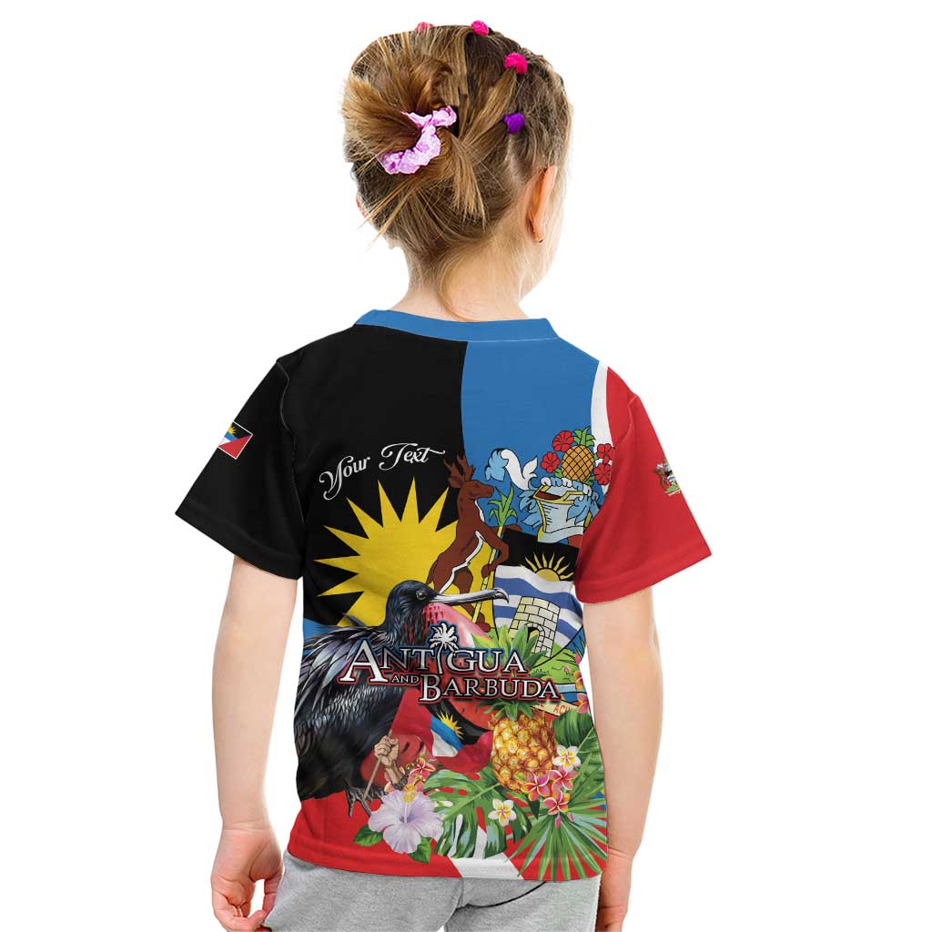 Antigua and Barbuda Magnificent Frigatebird Kid T Shirt Tropical Vibe - Wonder Print Shop