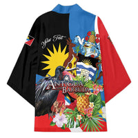 Antigua and Barbuda Magnificent Frigatebird Kimono Tropical Vibe - Wonder Print Shop
