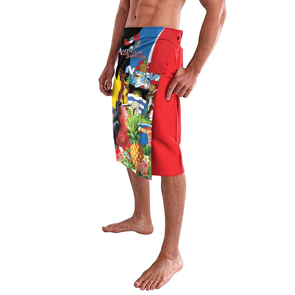 Antigua and Barbuda Magnificent Frigatebird Lavalava Tropical Vibe - Wonder Print Shop