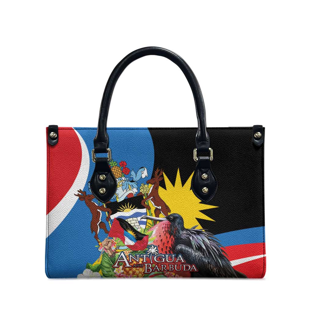 Antigua and Barbuda Magnificent Frigatebird Leather Bag Tropical Vibe - Wonder Print Shop