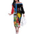 Antigua and Barbuda Magnificent Frigatebird Off The Shoulder Long Sleeve Dress Tropical Vibe - Wonder Print Shop