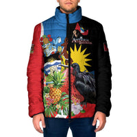 Antigua and Barbuda Magnificent Frigatebird Padded Jacket Tropical Vibe - Wonder Print Shop