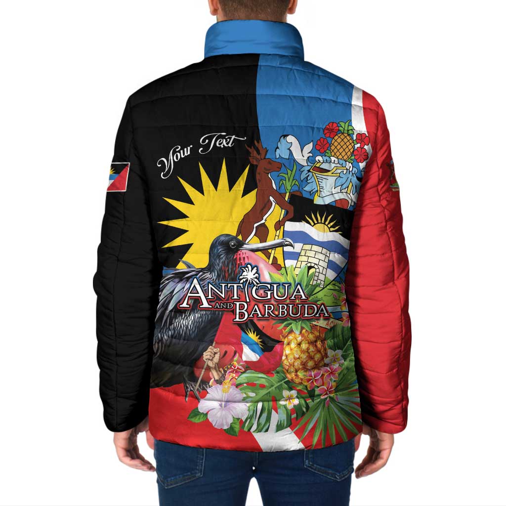 Antigua and Barbuda Magnificent Frigatebird Padded Jacket Tropical Vibe - Wonder Print Shop