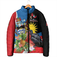 Antigua and Barbuda Magnificent Frigatebird Padded Jacket Tropical Vibe - Wonder Print Shop