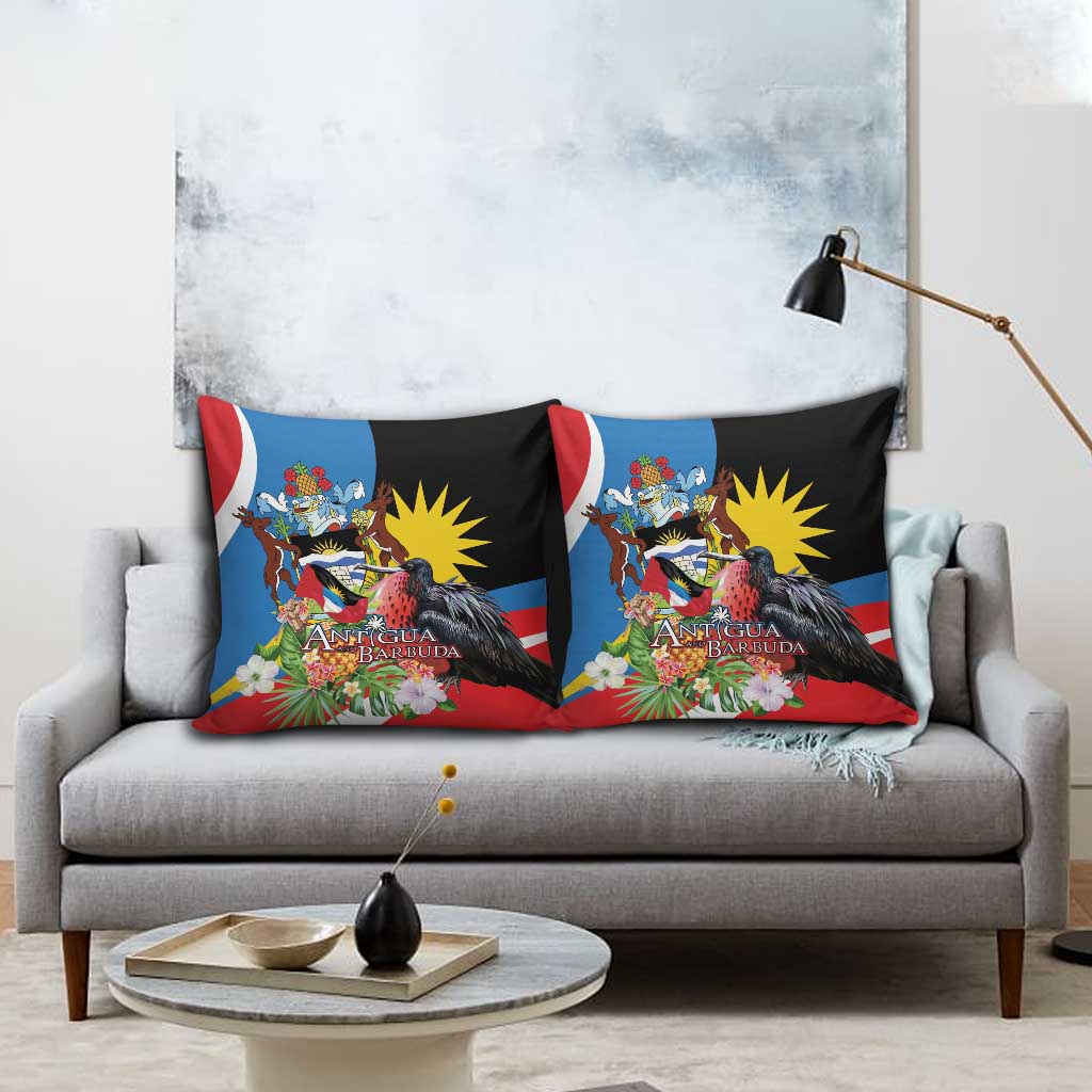 Antigua and Barbuda Magnificent Frigatebird Pillow Cover Tropical Vibe - Wonder Print Shop