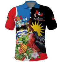 Antigua and Barbuda Magnificent Frigatebird Polo Shirt Tropical Vibe - Wonder Print Shop