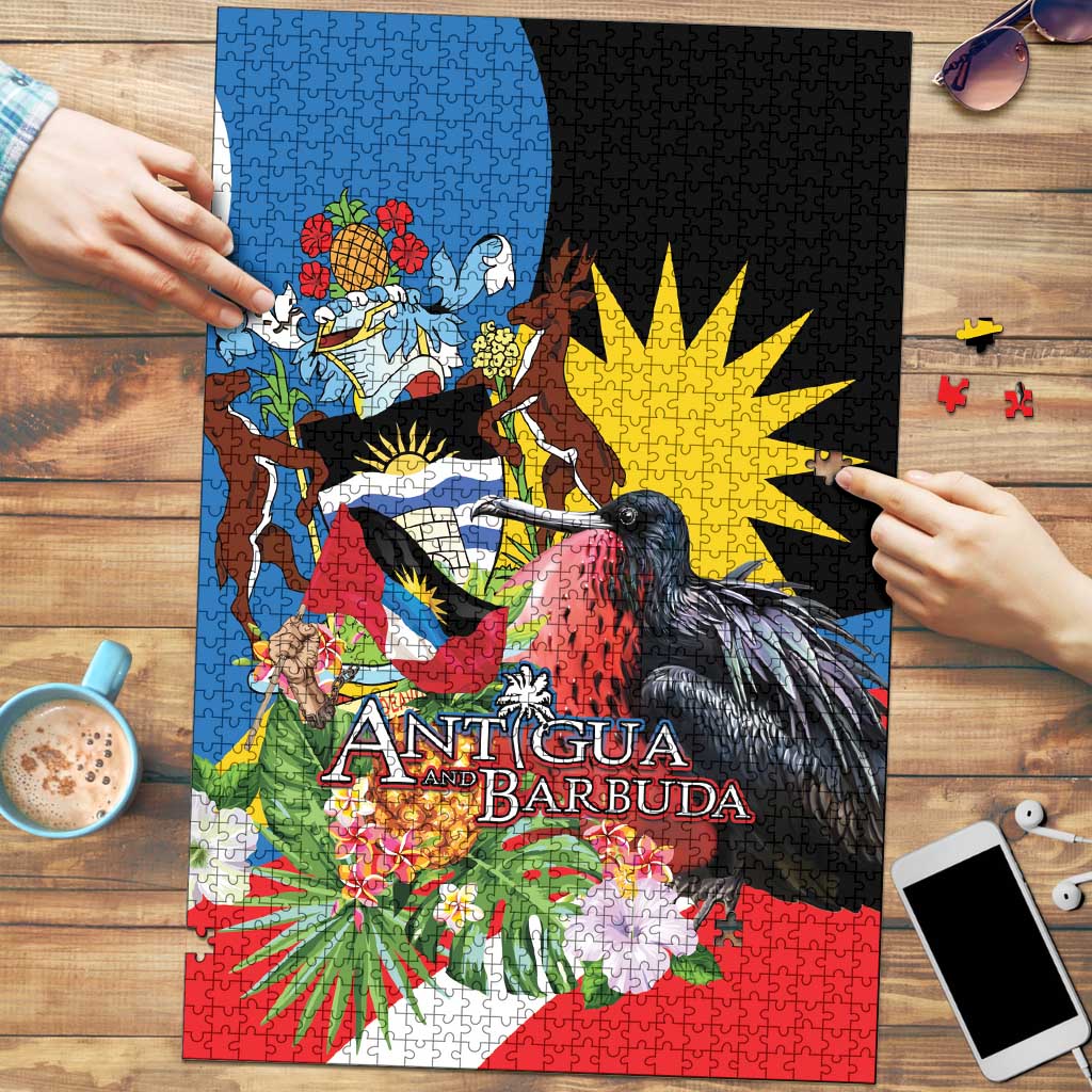 Antigua and Barbuda Magnificent Frigatebird Puzzle Tropical Vibe - Wonder Print Shop