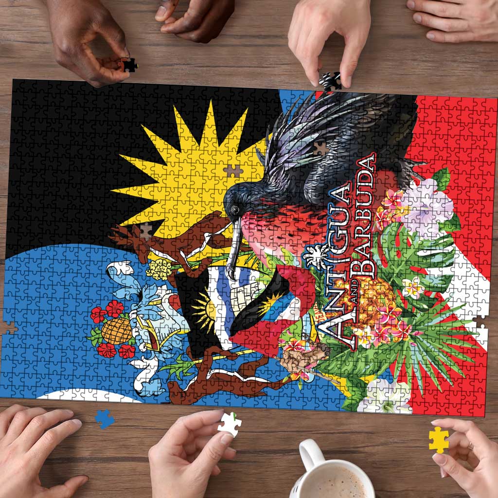 Antigua and Barbuda Magnificent Frigatebird Puzzle Tropical Vibe - Wonder Print Shop