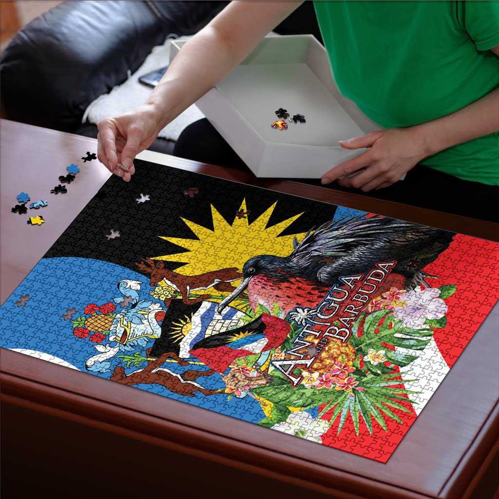 Antigua and Barbuda Magnificent Frigatebird Puzzle Tropical Vibe - Wonder Print Shop