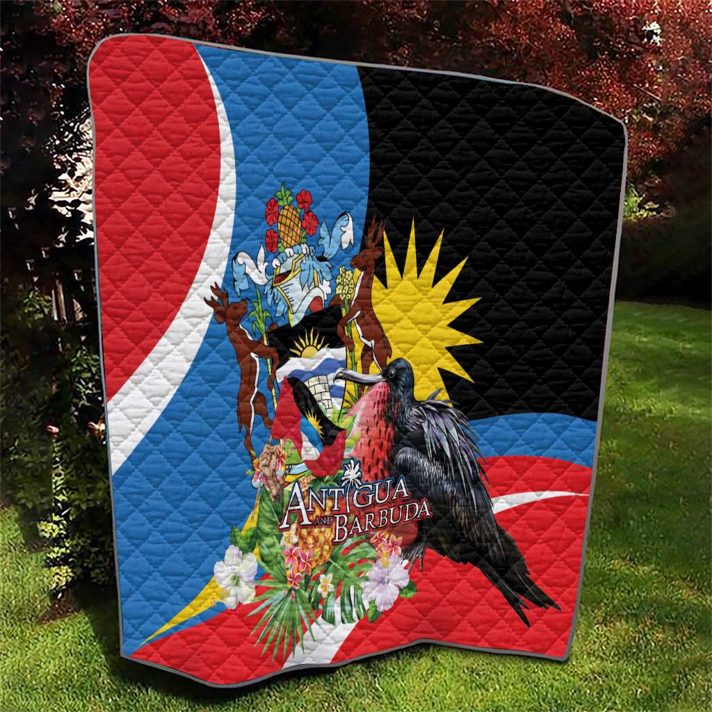 Antigua and Barbuda Magnificent Frigatebird Quilt Tropical Vibe - Wonder Print Shop