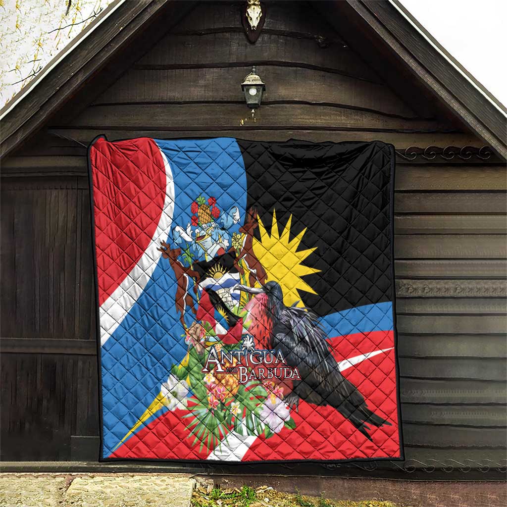 Antigua and Barbuda Magnificent Frigatebird Quilt Tropical Vibe - Wonder Print Shop