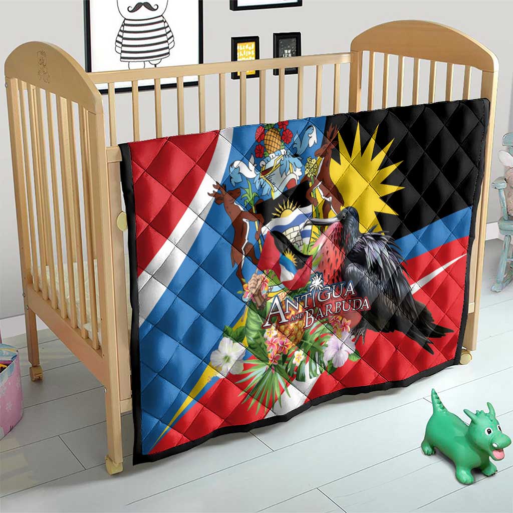 Antigua and Barbuda Magnificent Frigatebird Quilt Tropical Vibe - Wonder Print Shop