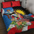 Antigua and Barbuda Magnificent Frigatebird Quilt Bed Set Tropical Vibe - Wonder Print Shop