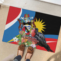 Antigua and Barbuda Magnificent Frigatebird Rubber Doormat Tropical Vibe - Wonder Print Shop