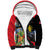 Antigua and Barbuda Magnificent Frigatebird Sherpa Hoodie Tropical Vibe - Wonder Print Shop